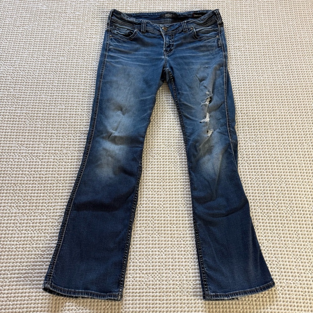 Silver Jeans Suki Mid Rise Slim Bootcut Jeans